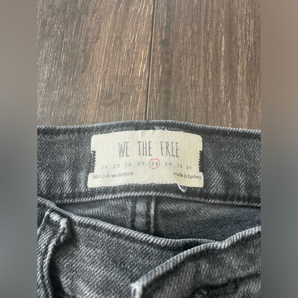 Free People Black Jeans size 28 High Rise skinny jeans